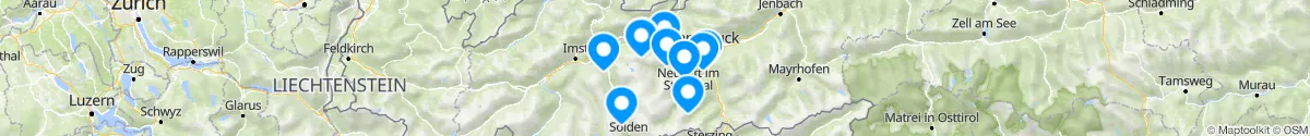 Kartenansicht für Apotheken-Notdienste in der Nähe von Sankt Sigmund im Sellrain (Innsbruck  (Land), Tirol)